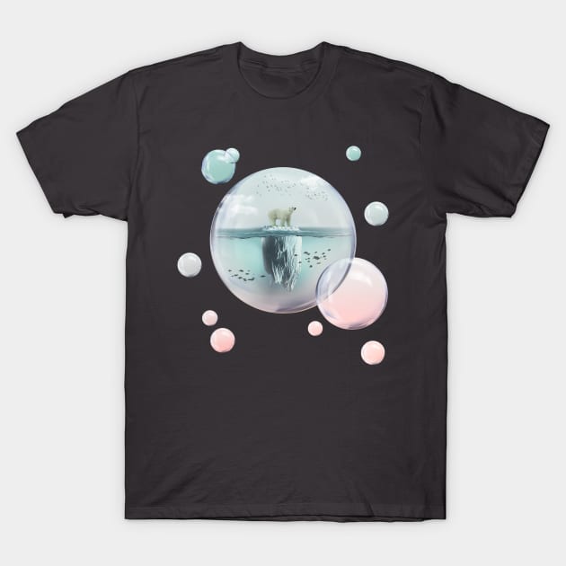 Polar Bear Iceberg T-Shirt by Vin Zzep